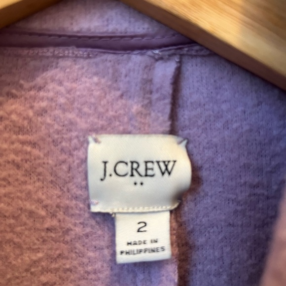 J. Crew size 2 Lavender Boiled Wool Blend Topcoat - Picture 7 of 10